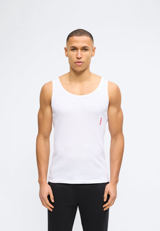 HUGO Ribbed Tank Top/Vest 3 Pack