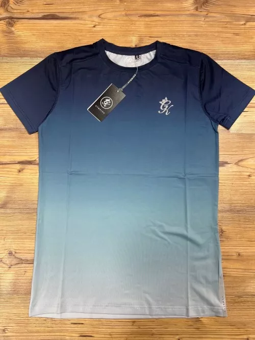 Men's Gym King Sports Ombre Blue T-Shirt