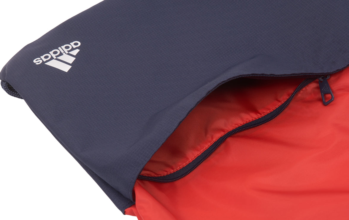 Adidas Gym Bag Zipped Front Pocket Red/Navy